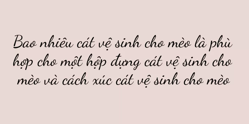 Bao nhiêu cát vệ sinh cho mèo là phù hợp cho một hộp đựng cát vệ sinh cho mèo và cách xúc cát vệ sinh cho mèo