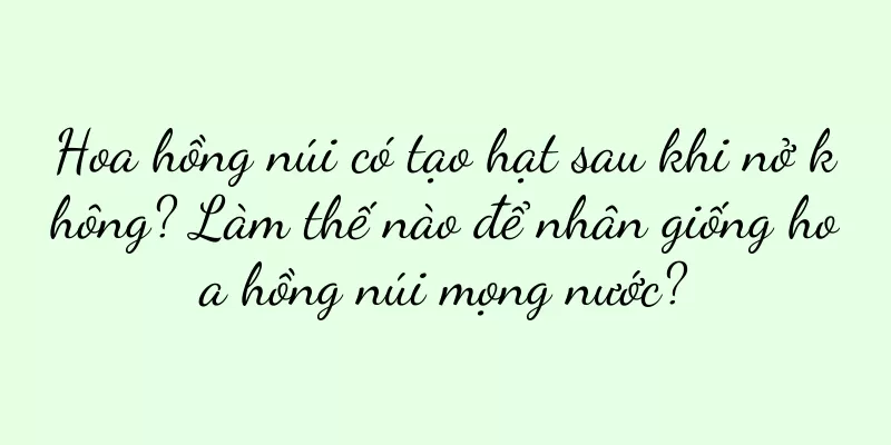 Hoa hồng núi có tạo hạt sau khi nở không? Làm thế nào để nhân giống hoa hồng núi mọng nước?