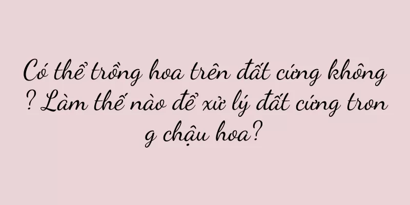 Có thể trồng hoa trên đất cứng không? Làm thế nào để xử lý đất cứng trong chậu hoa?