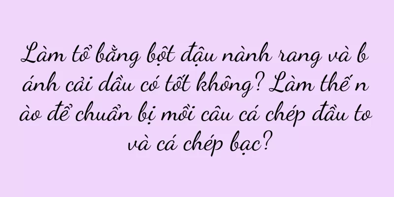Làm tổ bằng bột đậu nành rang và bánh cải dầu có tốt không? Làm thế nào để chuẩn bị mồi câu cá chép đầu to và cá chép bạc?