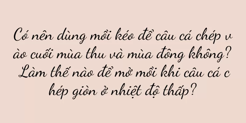 Có nên dùng mồi kéo để câu cá chép vào cuối mùa thu và mùa đông không? Làm thế nào để mở mồi khi câu cá chép giòn ở nhiệt độ thấp?