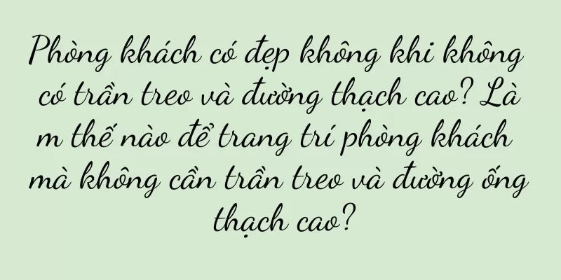 Phòng khách có đẹp không khi không có trần treo và đường thạch cao? Làm thế nào để trang trí phòng khách mà không cần trần treo và đường ống thạch cao?