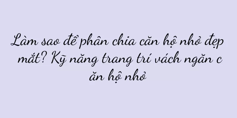 Làm sao để phân chia căn hộ nhỏ đẹp mắt? Kỹ năng trang trí vách ngăn căn hộ nhỏ