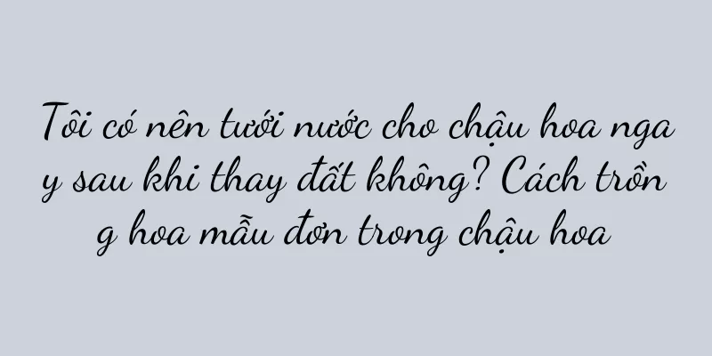 Tôi có nên tưới nước cho chậu hoa ngay sau khi thay đất không? Cách trồng hoa mẫu đơn trong chậu hoa