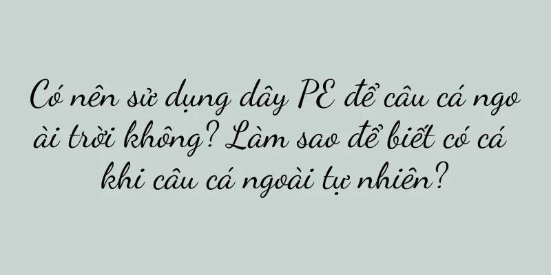 Có nên sử dụng dây PE để câu cá ngoài trời không? Làm sao để biết có cá khi câu cá ngoài tự nhiên?