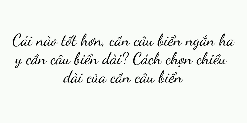 Cái nào tốt hơn, cần câu biển ngắn hay cần câu biển dài? Cách chọn chiều dài của cần câu biển