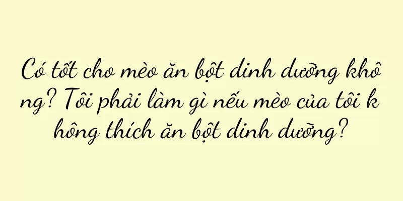 Có tốt cho mèo ăn bột dinh dưỡng không? Tôi phải làm gì nếu mèo của tôi không thích ăn bột dinh dưỡng?