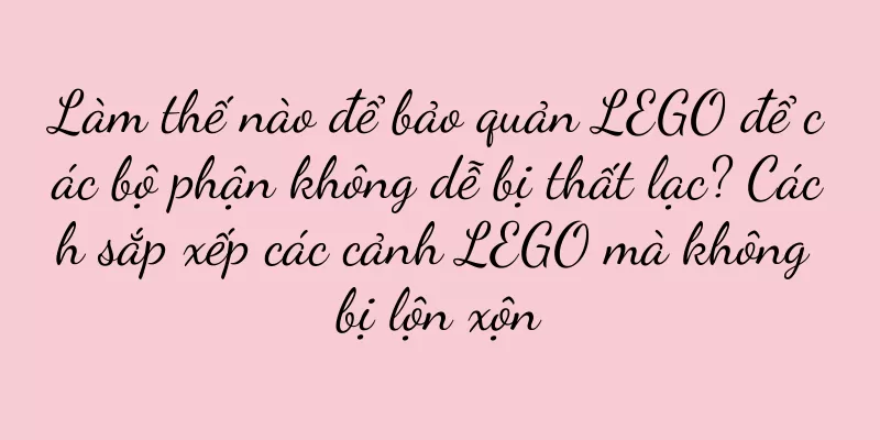 Làm thế nào để bảo quản LEGO để các bộ phận không dễ bị thất lạc? Cách sắp xếp các cảnh LEGO mà không bị lộn xộn