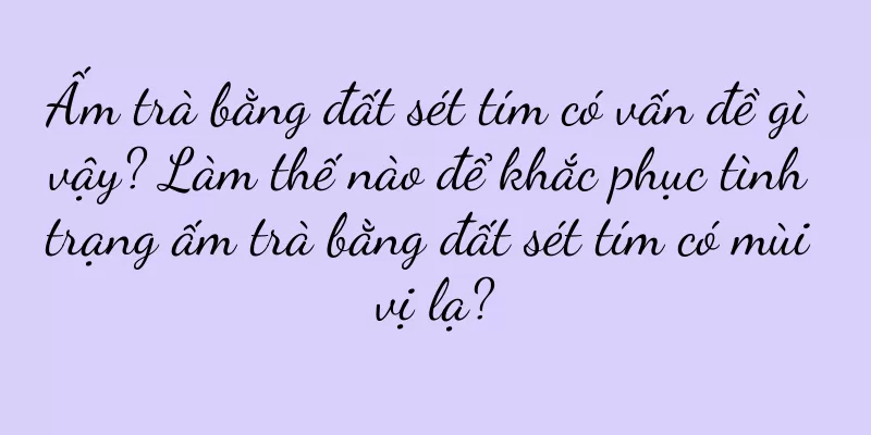 Ấm trà bằng đất sét tím có vấn đề gì vậy? Làm thế nào để khắc phục tình trạng ấm trà bằng đất sét tím có mùi vị lạ?