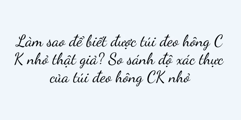 Làm sao để biết được túi đeo hông CK nhỏ thật giả? So sánh độ xác thực của túi đeo hông CK nhỏ