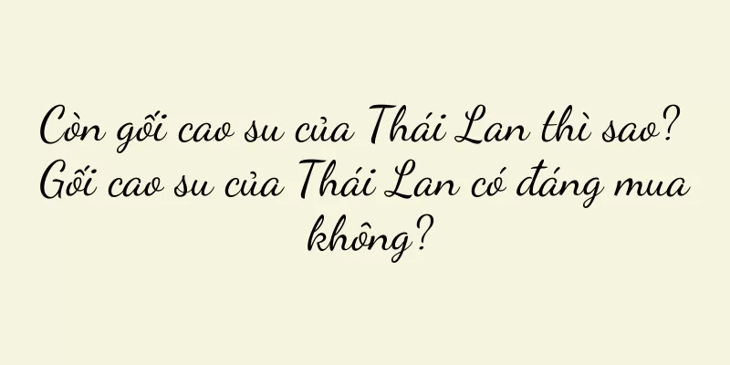 Còn gối cao su của Thái Lan thì sao? Gối cao su của Thái Lan có đáng mua không?