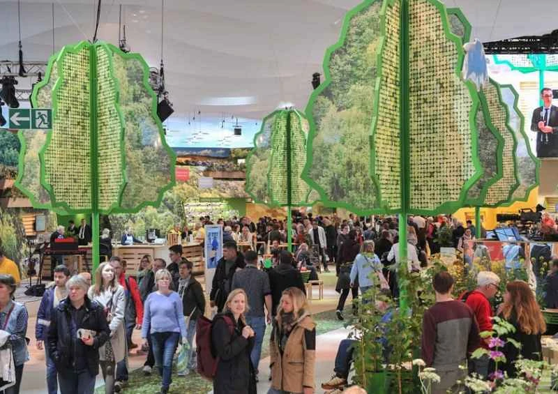 Phạm vi các gian trưng bày tại Triển lãm Nông nghiệp Đức năm 2027 (Grüne Woche)